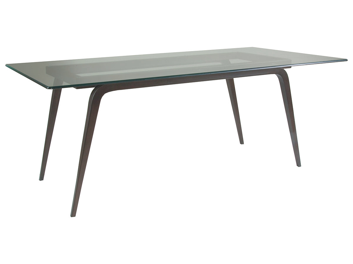 Mitchum Rectangular Dining Table With Glass Top
