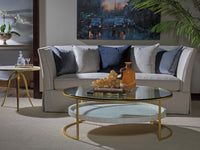 Crystal Stone Round End Table