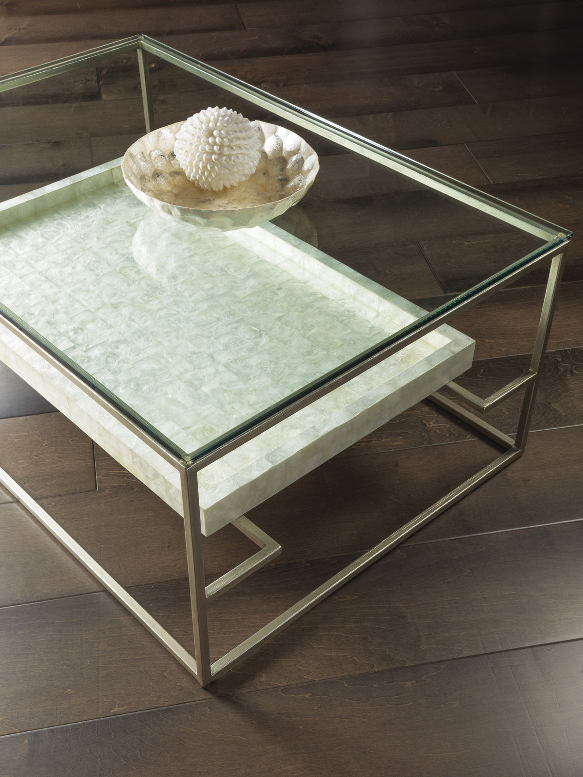 Cumulus Capiz Rectangular Cocktail Table