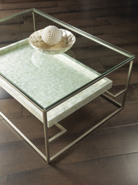 Cumulus Capiz Rectangular Cocktail Table