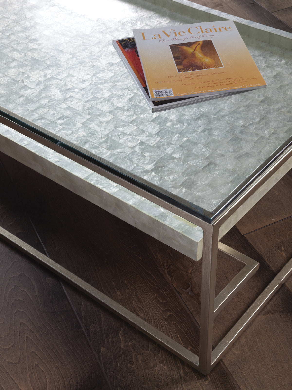 Cumulus Capiz Large Rectangular Cocktail Table