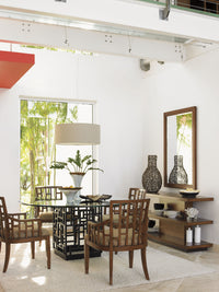 South Sea Dining Table With 54 Inch Glass Top