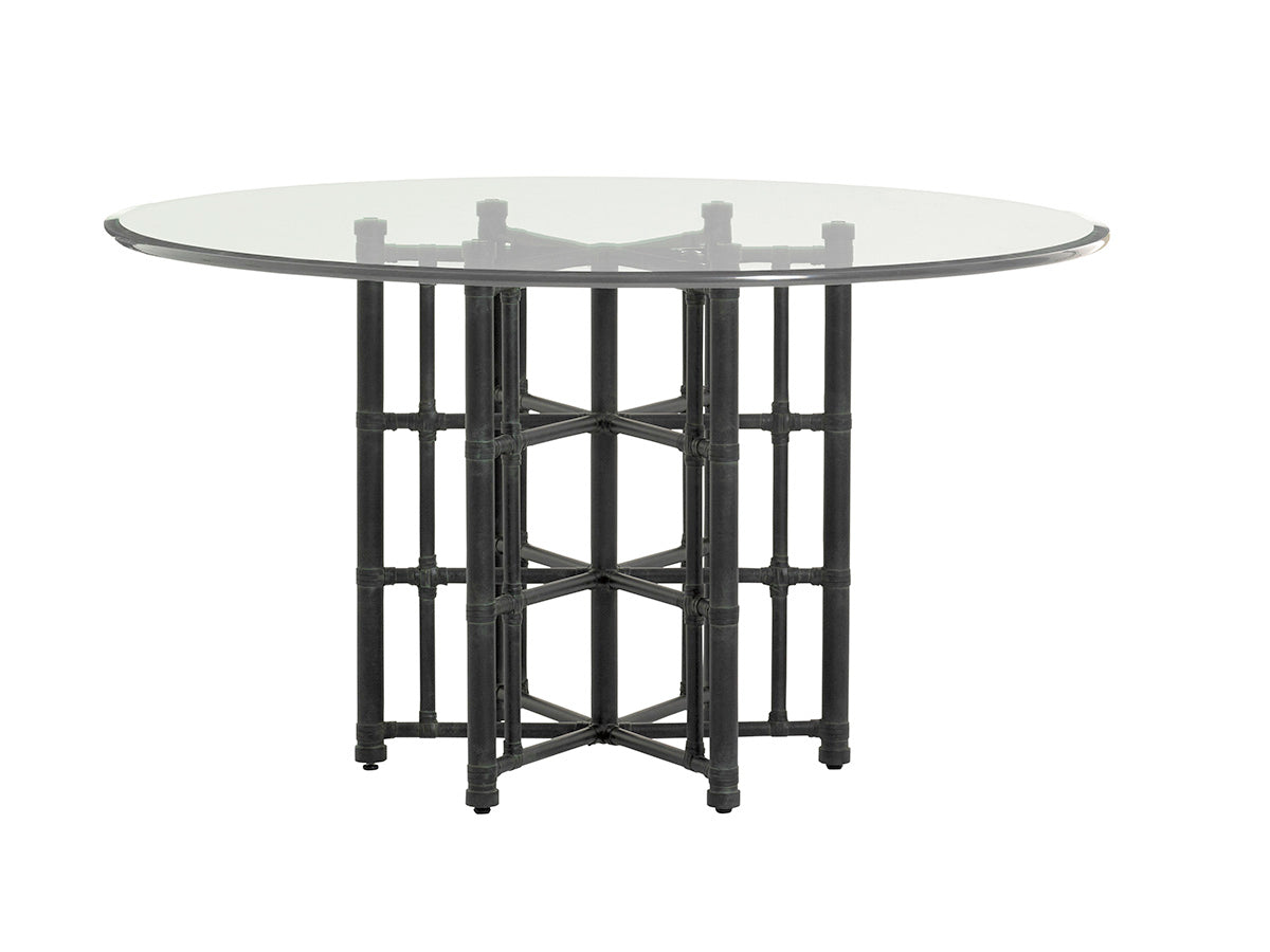 Stellaris Dining Table With 54 Inch Glass Top
