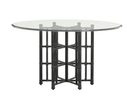 Stellaris Dining Table With 54 Inch Glass Top