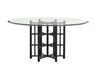 Stellaris Dining Table With 60 Inch Glass Top