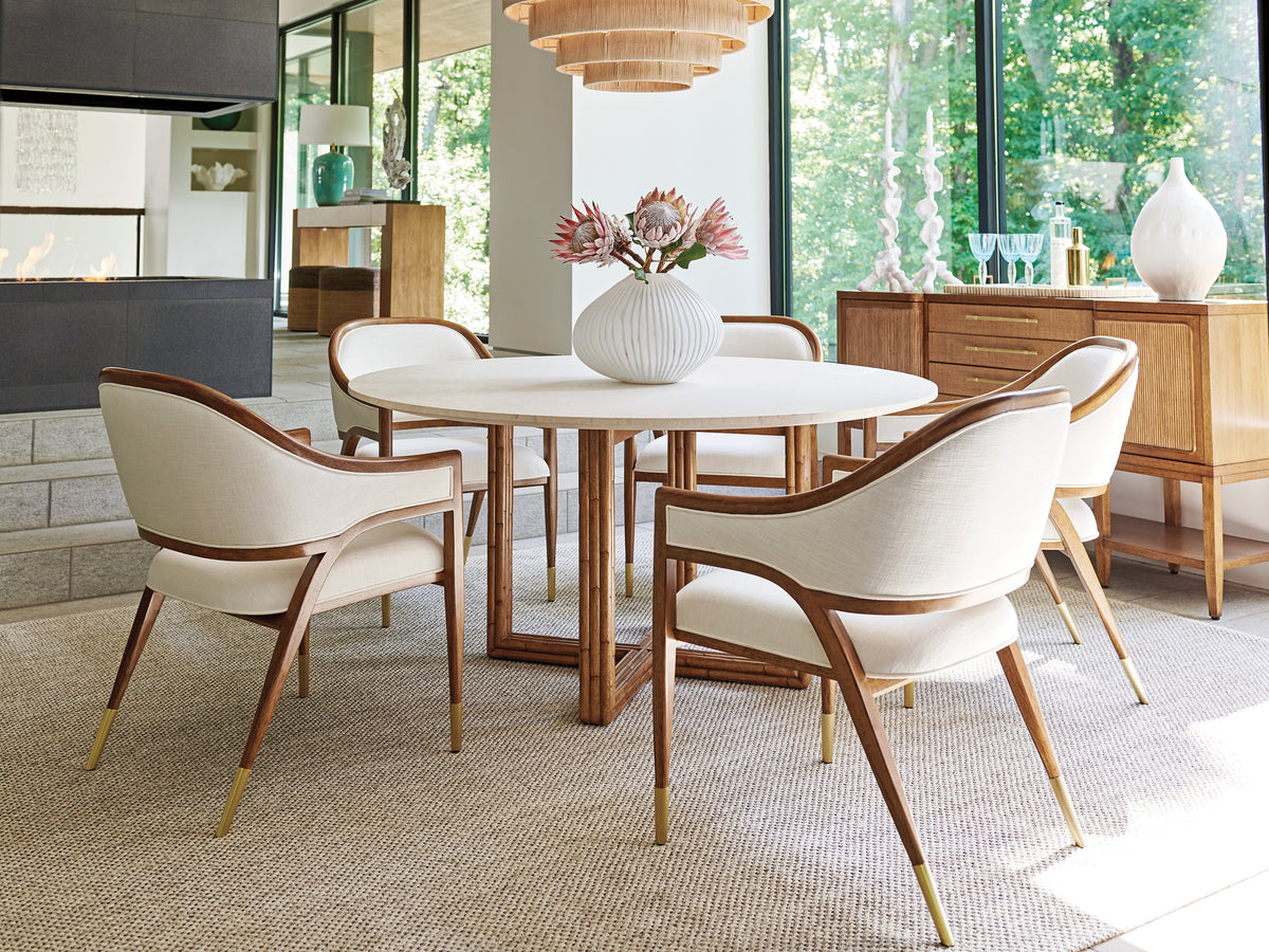 Woodard Marble Top Dining Table