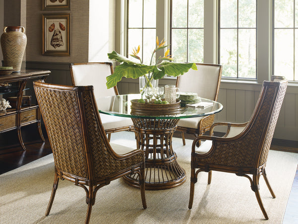 Latitude Dining Table With 54 Inch Glass Top