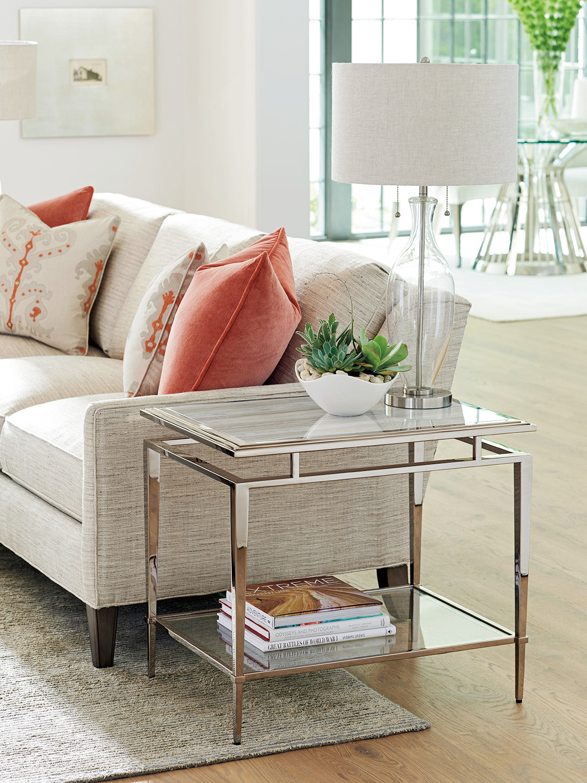 Athene Stainless End Table