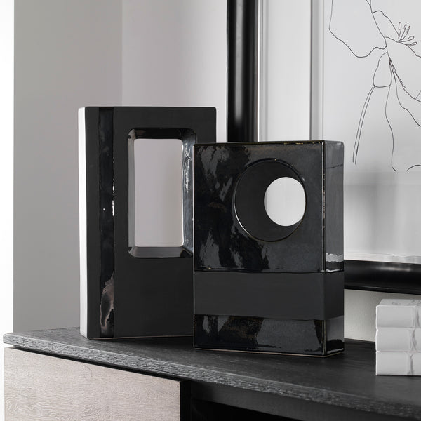 Uttermost Eanes Modern Table Top Accents S/2