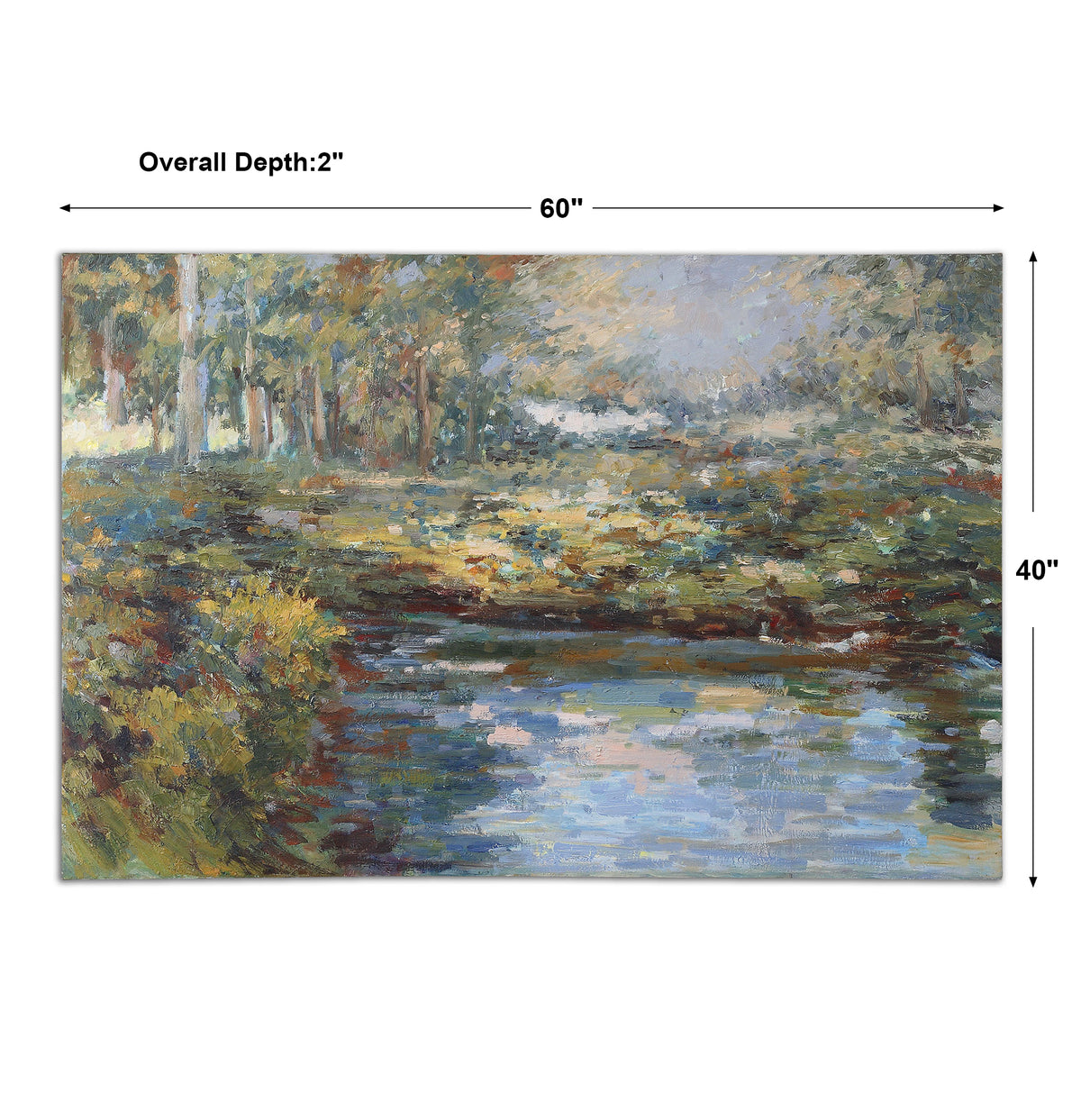 Uttermost Lake James Hand Painted Wall Art