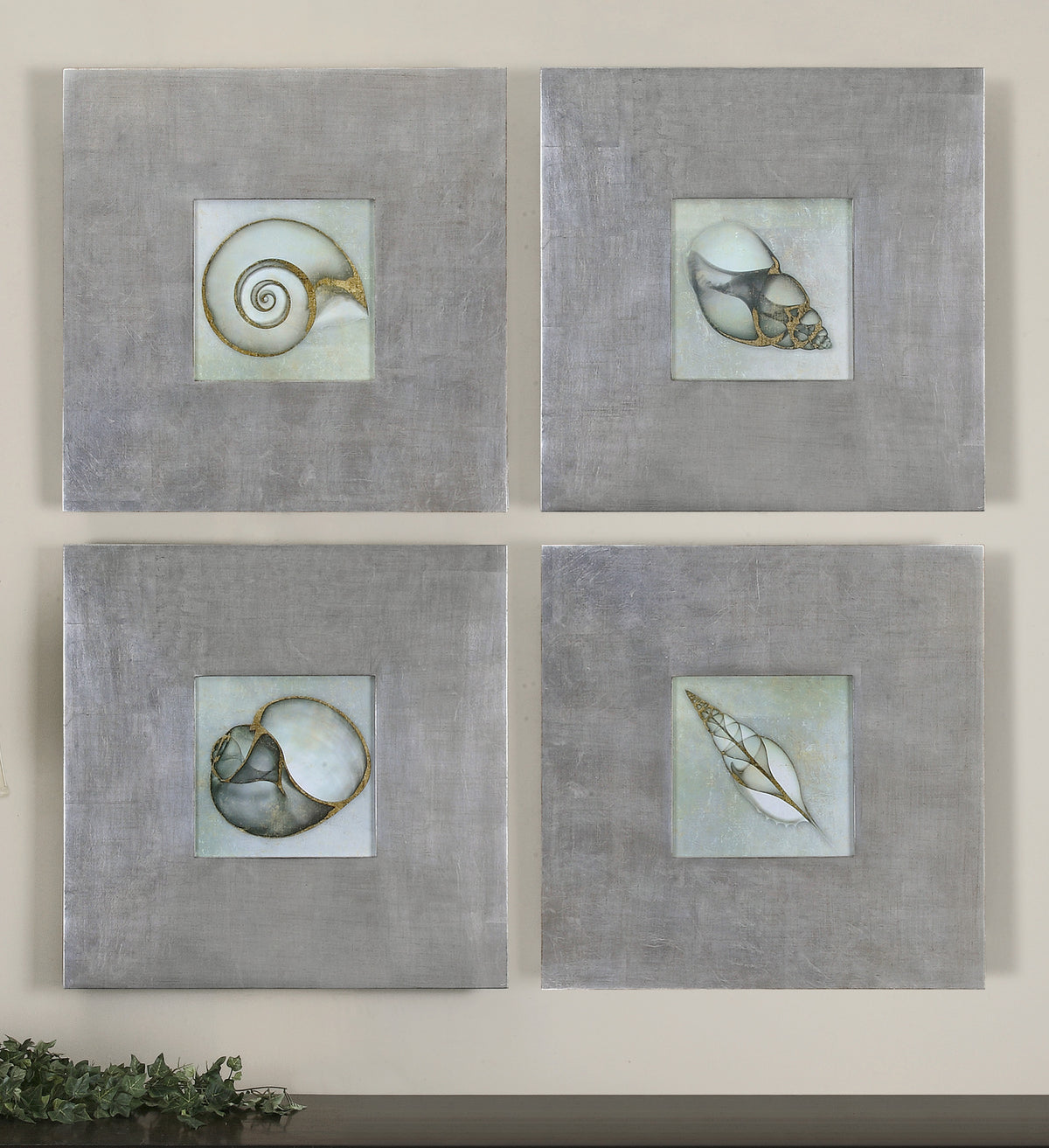 Uttermost Neptunes Garden Framed Art Set/4