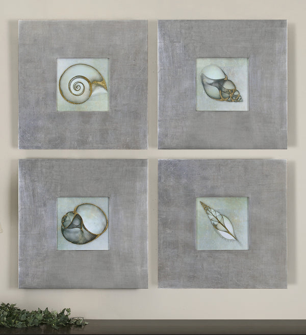 Uttermost Neptunes Garden Framed Art Set/4