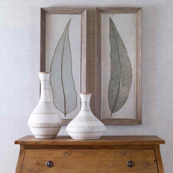 Uttermost Tall Leaves Framed Art Set/2