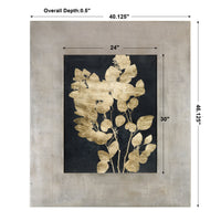 Uttermost Custom Postage Leaves Gold Foil Print