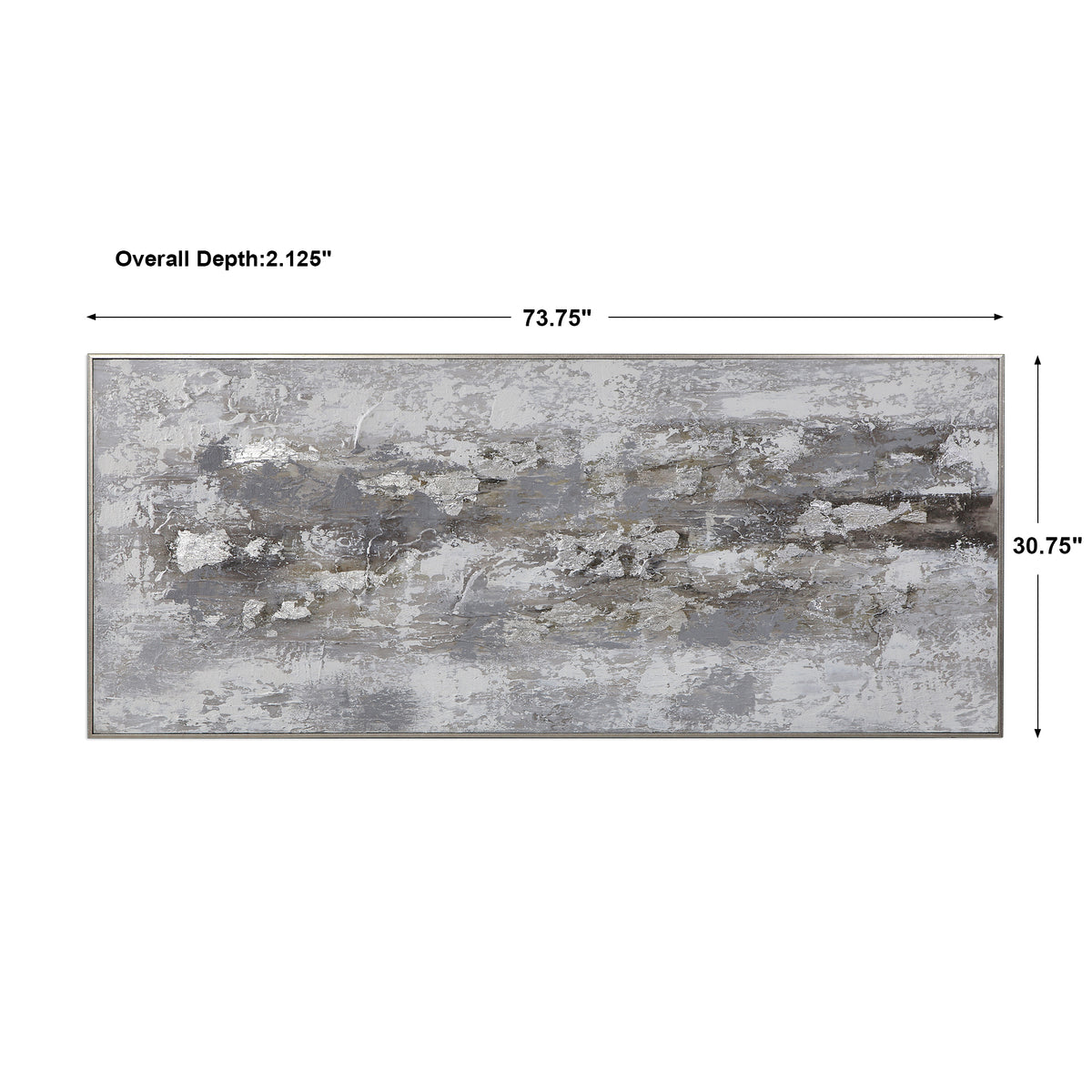 Uttermost Weathered Stone Hand Painted Canvas