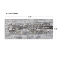 Uttermost Weathered Stone Hand Painted Canvas
