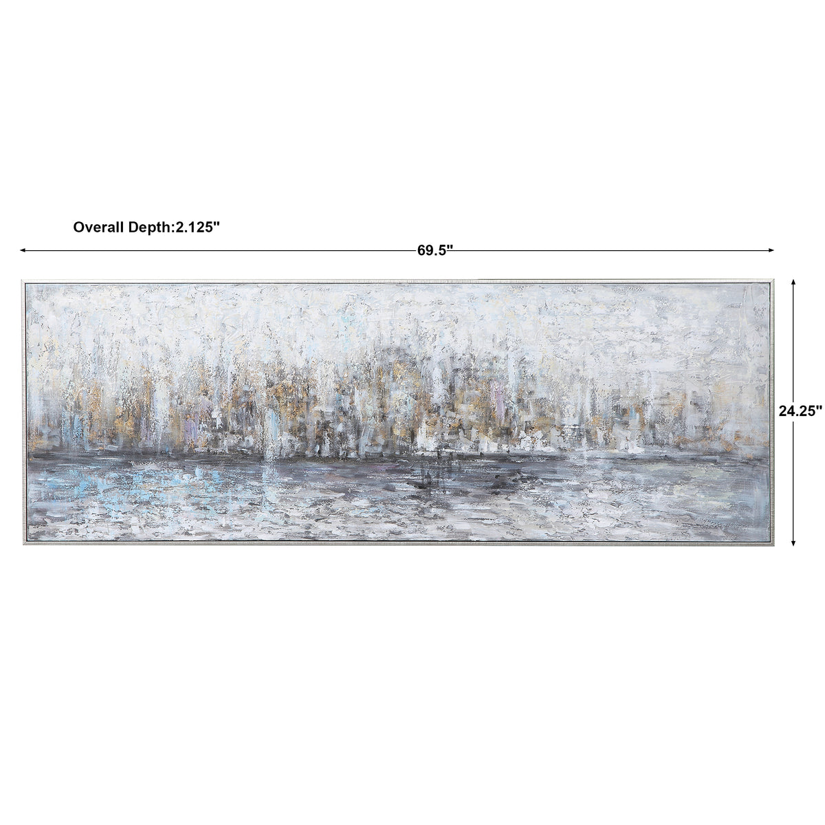 Uttermost City Reflection Hand Painted Canvas