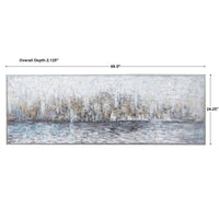Uttermost City Reflection Hand Painted Canvas