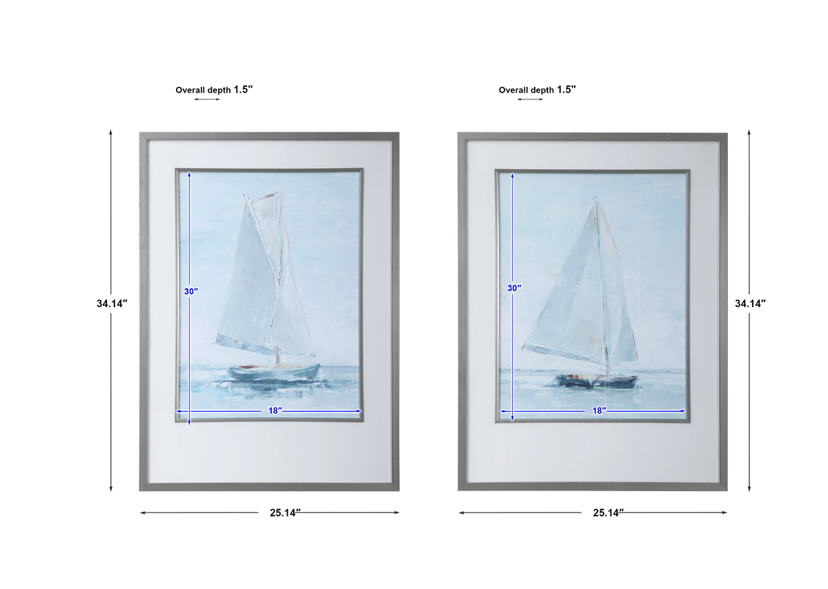 Uttermost Seafaring Framed Prints, S/2
