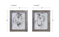 Uttermost Equestrian Watercolor Framed Prints, S/2