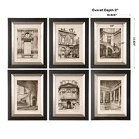 Uttermost Paris Scene Framed Art Set/6