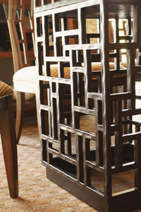South Sea Dining Table With 60 Inch Glass Top