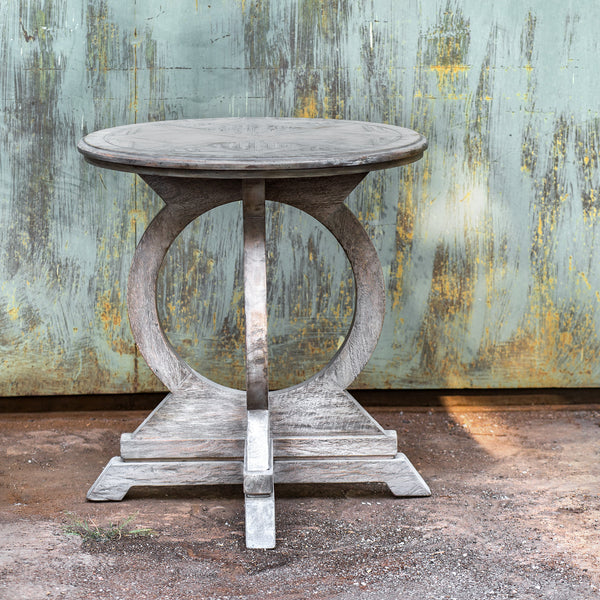 Uttermost Maiva White Side Table