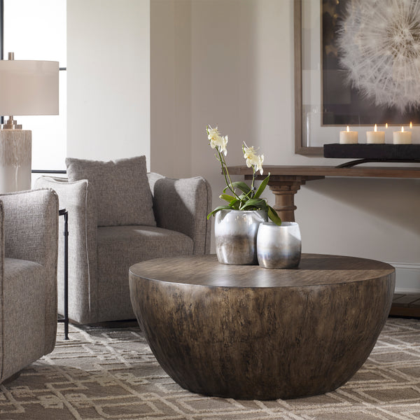 Uttermost Lark Round Wood Coffee Table