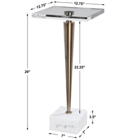 Uttermost Campeiro Brass Drink Table