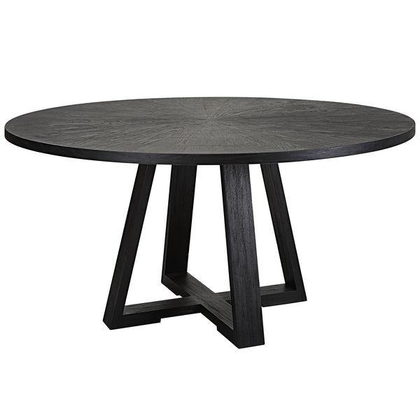 Uttermost Maiva Round Black Dining Table