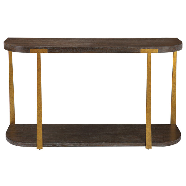 curved backrest and wooden legs