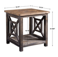 Uttermost Spiro Reclaimed Wood End Table