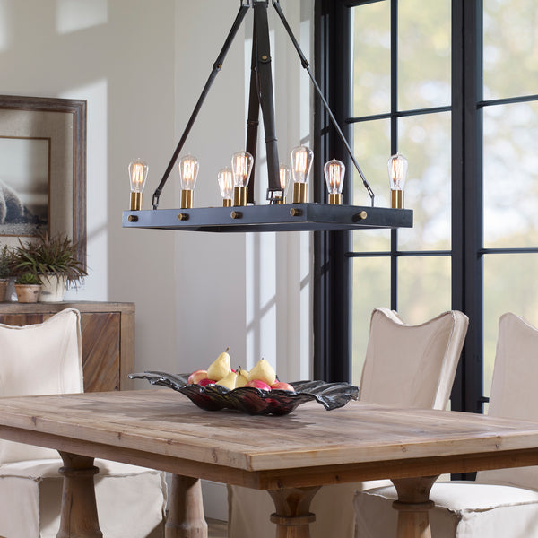 Uttermost Marlow 8 Light Rectangle Chandelier