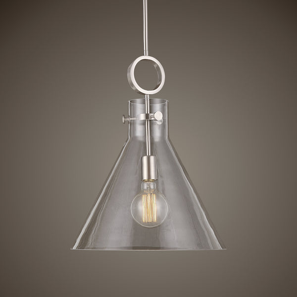 Uttermost Imbuto 1 Light Glass Funnel Pendant
