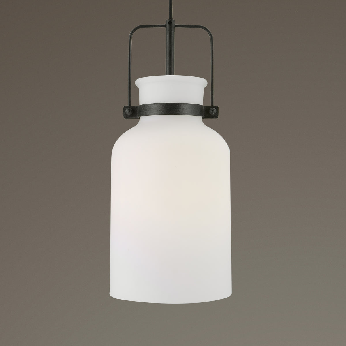 Uttermost Lansing White 1 Light Mini Pendant