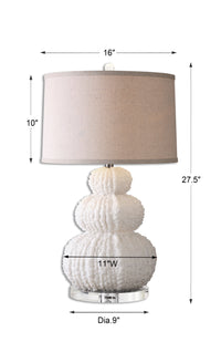 Uttermost Fontanne Shell Ivory Table Lamp