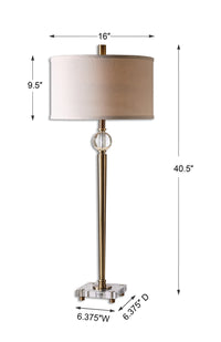 Uttermost Mesita Brass Buffet Lamp