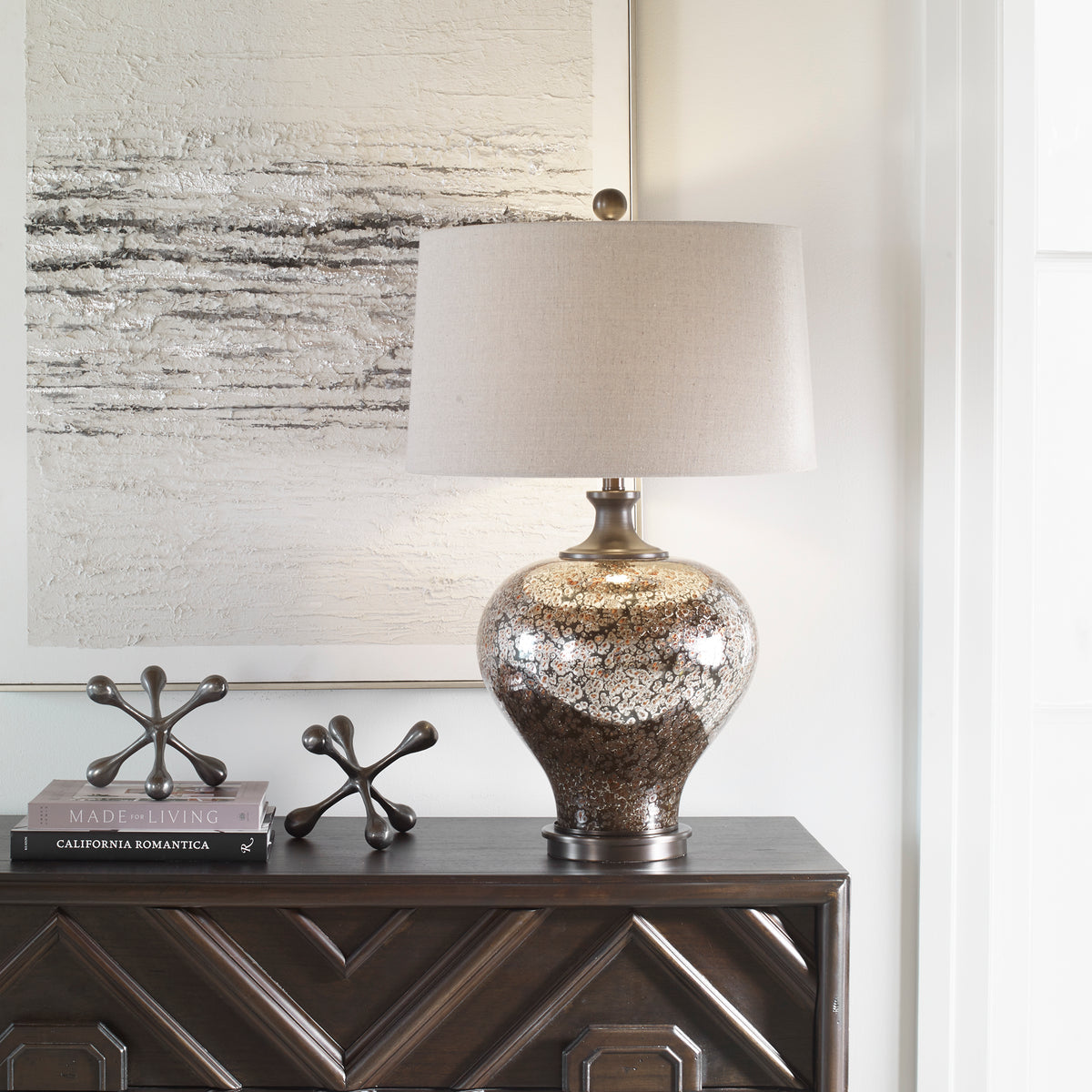 Uttermost Liro Mercury Glass Table Lamp