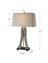 Uttermost Yerevan Wood Leg Lamp