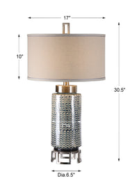 Uttermost Vanora Cerulean Blue Table Lamp