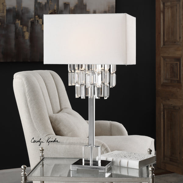 Uttermost Resana Polished Nickel Lamp