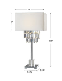Uttermost Resana Polished Nickel Lamp