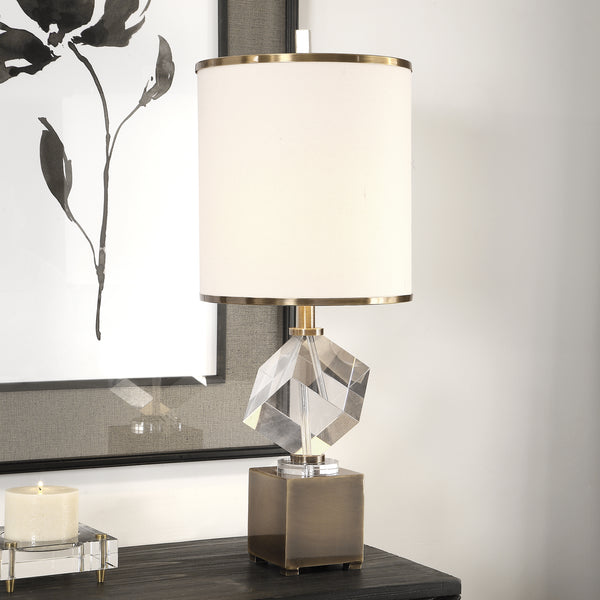 Uttermost Cristino Crystal Cube Lamp