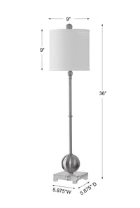 Uttermost Laton Silver Buffet Lamp