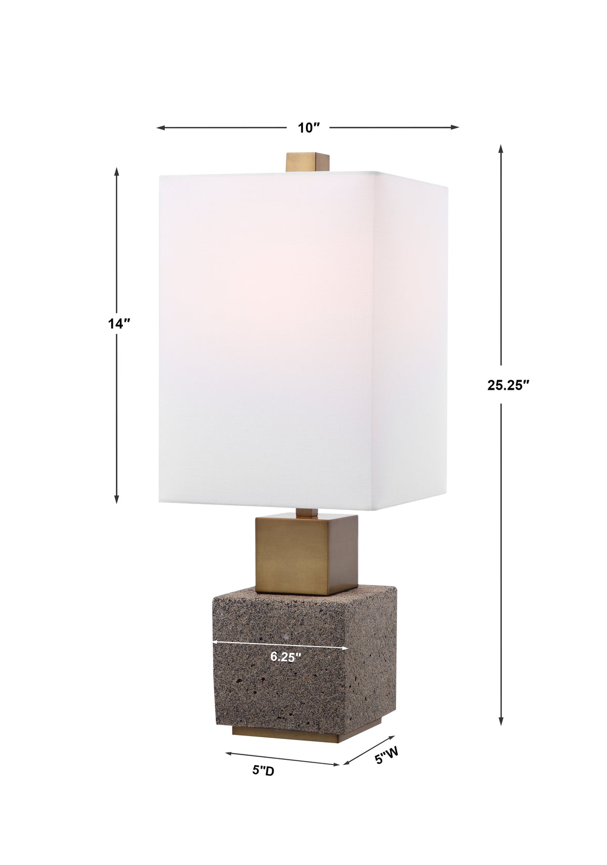 Uttermost Auckland Granite Buffet Lamp