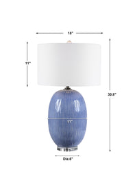 Uttermost Westerly Blue Table Lamp