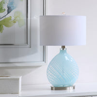Uttermost Aquata Glass Table Lamp