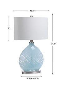 Uttermost Aquata Glass Table Lamp