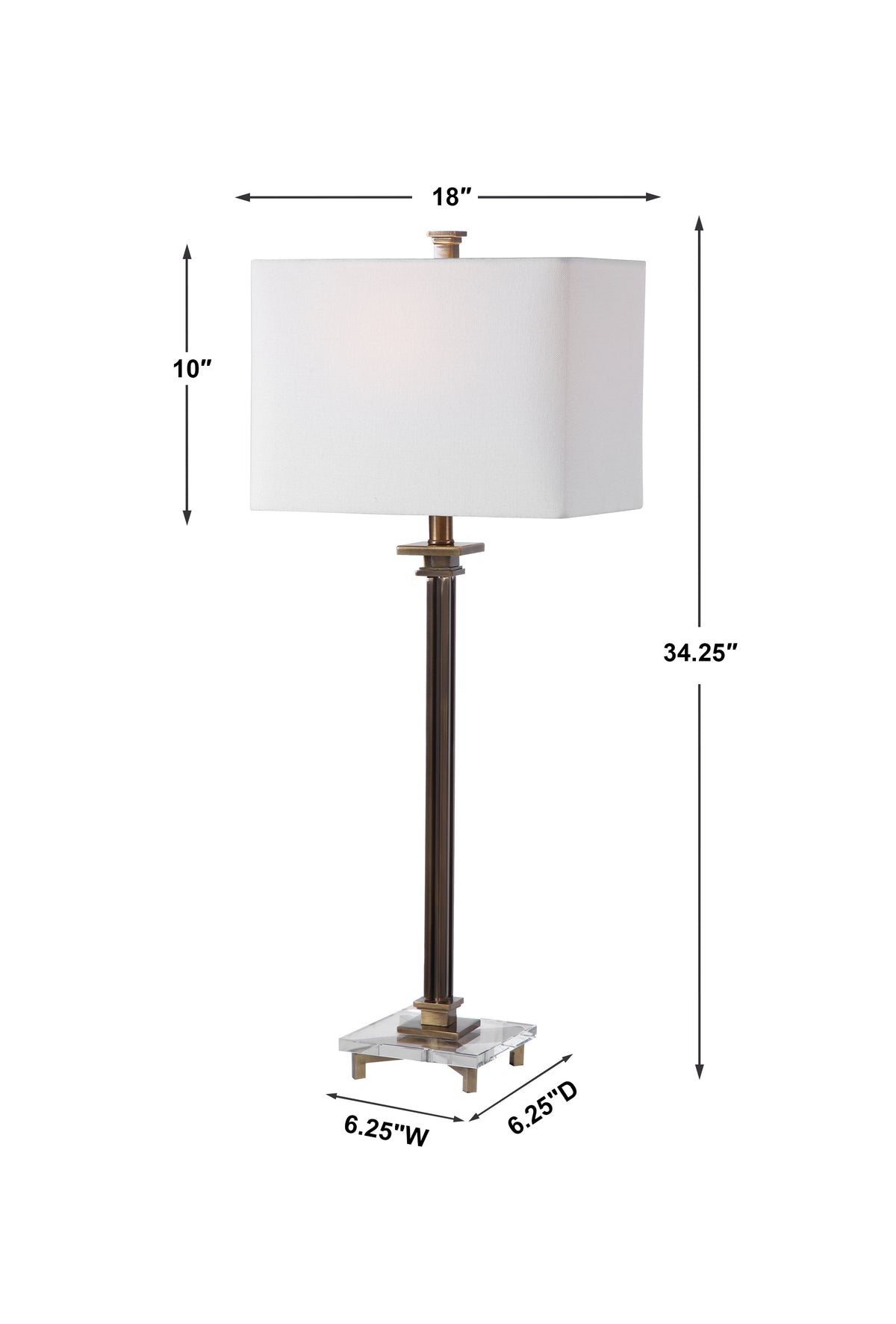 Uttermost Phillips Brass Table Lamp