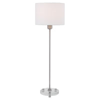 Uttermost Wick Nickel Buffet Lamp